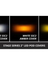 Diode Dynamics C2 2.0 LED Pod Cover Amber Single                                     - DD8560 - Image 3