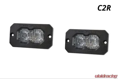 Diode Dynamics C2R 2pc White Flood Flush Mount LED Pod - DD8573P