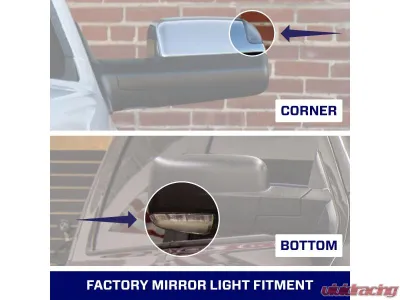 Diode Dynamics LED Mirror Lights Bottom Pair Ram 1500 | 1500 Classic  | 2500 | 3500 2009-2024 - FL0035