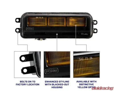 Diode Dynamics FORM T3 LED White Fog Lights - FL0082