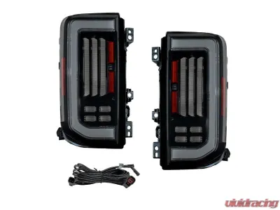 Diode Dynamics Pair Smoked LED Tail Lights Ford Bronco 2021-2025 - FL0086