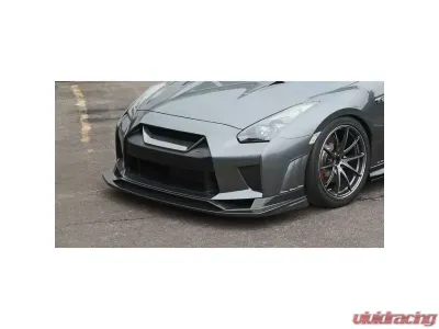 Voltex Front Bumper with Front Fenders without Ducts Nissan GTR 2009-2021 - VL-35R-FA-D