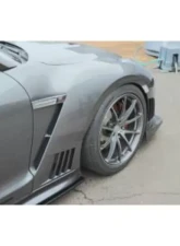 Voltex Front Bumper with Front Fenders without Ducts Nissan GTR 2009-2021                                     - VL-35R-FA-D - Image 3