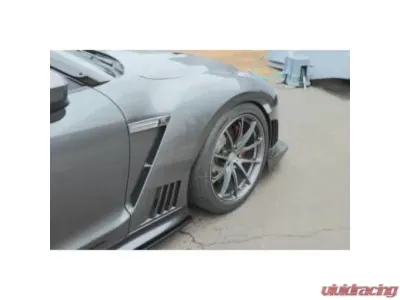 Voltex Front Bumper with Front Fenders without Ducts Nissan GTR 2009-2021 - VL-35R-FA-D