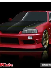 Origin Lab Streamline Front Bumper Nissan R34 Skyline 1998-2002                                     - D72-FB - Image 2