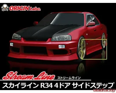 Origin Lab Streamline Side Step Nissan R34 Skyline 1998-2002 - D72-SS