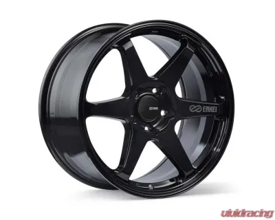 Enkei T6R Wheel 17x8 5x114.3 +40mm Gloss Black - 539-780-6540BK