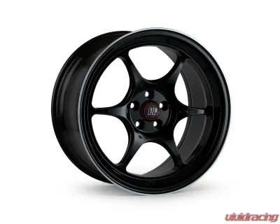 Enkei Wheels PF06 15x8 4x100 25mm Black Machined - 545-580-4925BKM