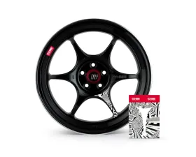 Enkei Wheels PF06 18x10.5 5x114.3 45mm Black Machined