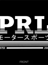 PRL Motorsports Overnighted Japan T-Shirt, 2XL, Cotton, Tokyo Design, Black                                     - PRL-SHIRT-TOKYO-2XL - Image 3