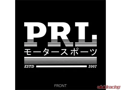 PRL Motorsports Overnighted Japan T-Shirt, 2XL, Cotton, Tokyo Design, Black - PRL-SHIRT-TOKYO-2XL