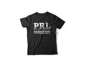 PRL Motorsports Overnighted Japan T-Shirt, Size S, 100% Cotton, Tokyo Design