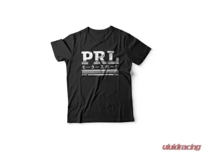 PRL Motorsports Overnighted Japan T-Shirt, 2XL, Cotton, Tokyo Design, Black - PRL-SHIRT-TOKYO-2XL