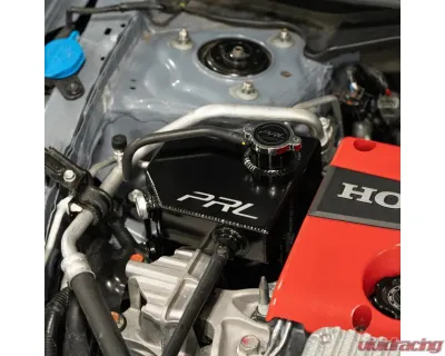 PRL Motorsports Black Baffled Coolant Expansion Tank Acura Integra Type S | Honda Civic | Civic Type R 2016+ - PRL-EXPTNK-BLK