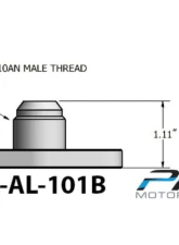 PRL Motorsports T3 | T4 Turbo -10AN Ported Oil Drain Flange for Honda Civic 2016-2021                                     - PRL-AL-101A - Image 5