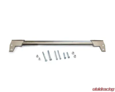 PRL Motorsports Front Chassis Brace Upgrade for Honda Civic 2016-2021, Aluminum, Black - PRL-HC10-CB-F