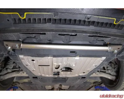 PRL Motorsports Front Chassis Brace Upgrade for Honda Civic 2016-2021, Aluminum, Black - PRL-HC10-CB-F