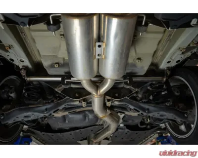 PRL Motorsports Rear Chassis Brace Upgrade for Honda Civic 2016-2021, Steel, Black - PRL-HC10-CB-R
