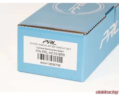 PRL Motorsports Front & Rear SRS Collar Kit for Honda Civic 2016-2021, Aluminum, Black - PRL-HC10-SRS
