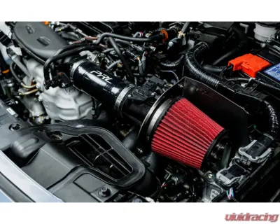 PRL Motorsports Short Ram Intake System for Honda Civic 2016-2021, Black Aluminum - PRL-HC11-15T-INT-SRI