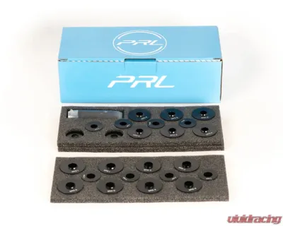 PRL Motorsports Front & Rear SRS Collar Kit for Honda Civic 2016-2021, Black Aluminum - PRL-HC11-SRS