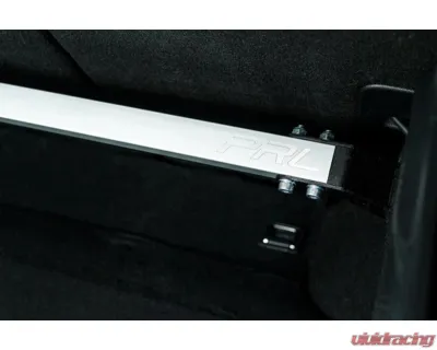 PRL Motorsports Throwback Rear Strut Bar for Honda Civic 2016-2021, Aluminum, Black - PRL-HC11-STRUT-REAR