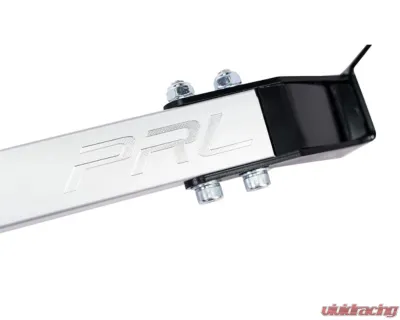 PRL Motorsports Throwback Rear Strut Bar for Honda Civic 2016-2021, Aluminum, Black - PRL-HCR-STRUT-REAR