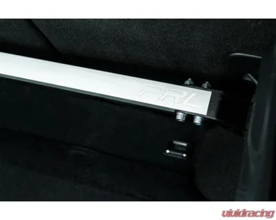 PRL Motorsports Throwback Rear Strut Bar for Honda Civic 2016-2021, Aluminum, Black - PRL-HCR-STRUT-REAR