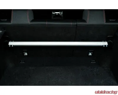 PRL Motorsports Throwback Rear Strut Bar for Honda Civic 2016-2021, Aluminum, Black - PRL-HCR-STRUT-REAR