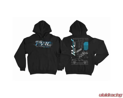 PRL Motorsports Blueprint Hoodie Black Size Small - PRL-HOOD-BPRINT-BLK-S