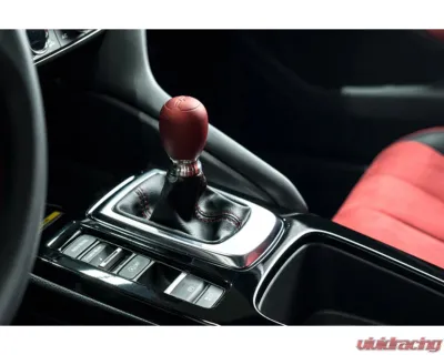 PRL Motorsports Adjustable Shift Knob & Collar Kit, Aluminum, Red, Universal Fit - PRL-KNOB-KIT-ALU-RED