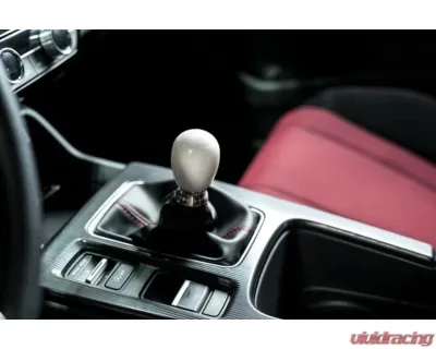 PRL Motorsports Adjustable Shift Knob & Collar Kit, White, Compatible with Honda Civic 2016-2021 - PRL-KNOB-KIT-DEL-WHT