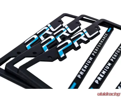 PRL Motorsports License Plate Frame for Honda Civic 2016-2021, Durable Black Aluminum - PRL-LPF-2