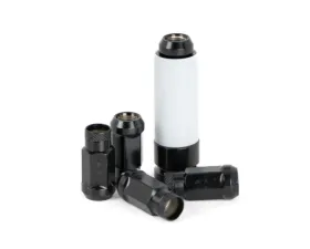 PRL Motorsports M12 x 1.50 Open Ended Lug Nuts for Honda/Acura Vehicles - Steel, Black