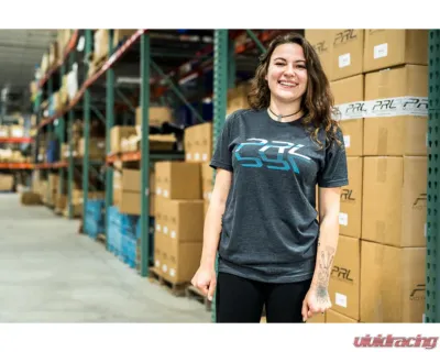PRL Motorsports Reflected Logo T-Shirt, 3XL, Black Cotton, Fits All Models - PRL-SHIRT-REFLECT-3XL