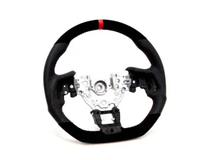 PRL Motorsports Leather and Suede Steering Wheel w/ Red Stitching