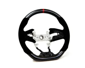 PRL Motorsports Carbon and Suede Steering Wheel w/ Red Stitching