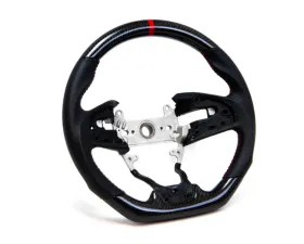 PRL Motorsports Carbon and Leather Steering Wheel w/ Red Stitching