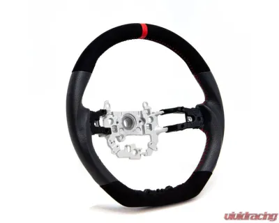 PRL Motorsports Leather and Suede Steering Wheel with Red Stitching for Honda Civic 2016-2021 - PRL1.1010.1.RED