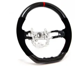 PRL Motorsports Carbon and Suede Steering Wheel w/ Red Stitching