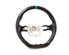 PRL Motorsports Carbon and Leather Steering Wheel w/ Blue Stitching