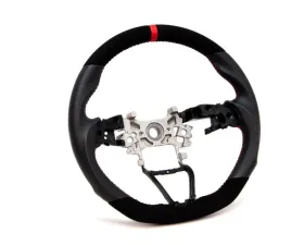 PRL Motorsports Carbon and Suede Steering Wheel w/ Red Stitching
