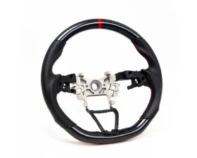 PRL Motorsports Carbon and Leather Steering Wheel w/ Red Stitching