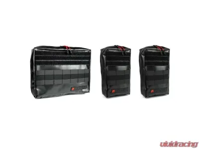 BuiltRight Industries 3 Pc Set Black Moulle Pouch - 105103