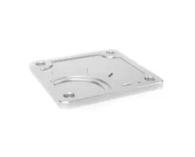 BuiltRight Industries Silver Bed Plug Plate Cover Jeep Gladiator JT 2020+