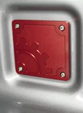 BuiltRight Industries Red Bed Plug Plate Cover Jeep Gladiator JT 2020+                                     - 110016 - Image 4