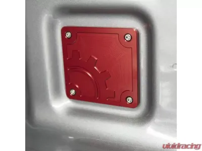 BuiltRight Industries Red Bed Plug Plate Cover Jeep Gladiator JT 2020+ - 110016