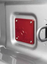 BuiltRight Industries Red Bed Plug Plate Cover Jeep Gladiator JT 2020+                                     - 110016 - Image 5