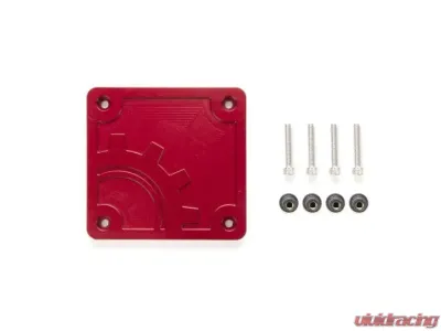 BuiltRight Industries Red Bed Plug Plate Cover Jeep Gladiator JT 2020+ - 110016