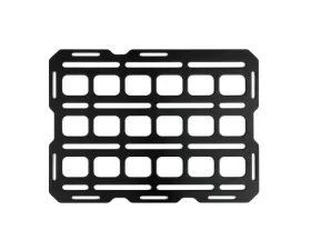 BuiltRight Industries Black Steel Mounting Panel Tech Plate 10in x 7.5in
